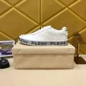 philipp plein chaussures pour homme rhinestone logo white